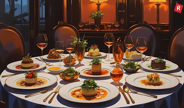Luxury restaurant interior